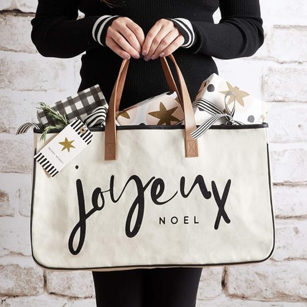 SANTA BARBARA Design Studio Canvas Tote Bag - Cream and Tan